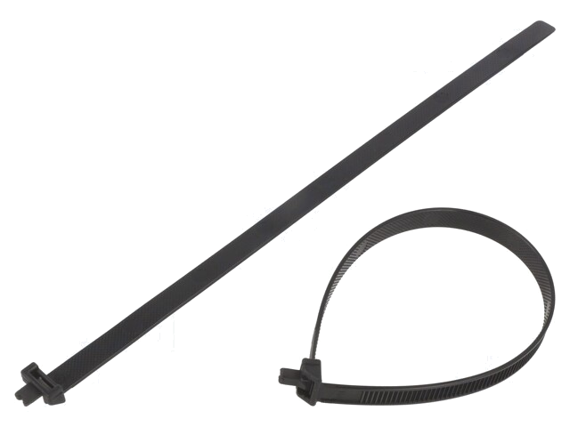Kabelbinder; losmaakbaar; polyamide; zwart Kabelbinder; losmaakbaar; polyamide; zwart